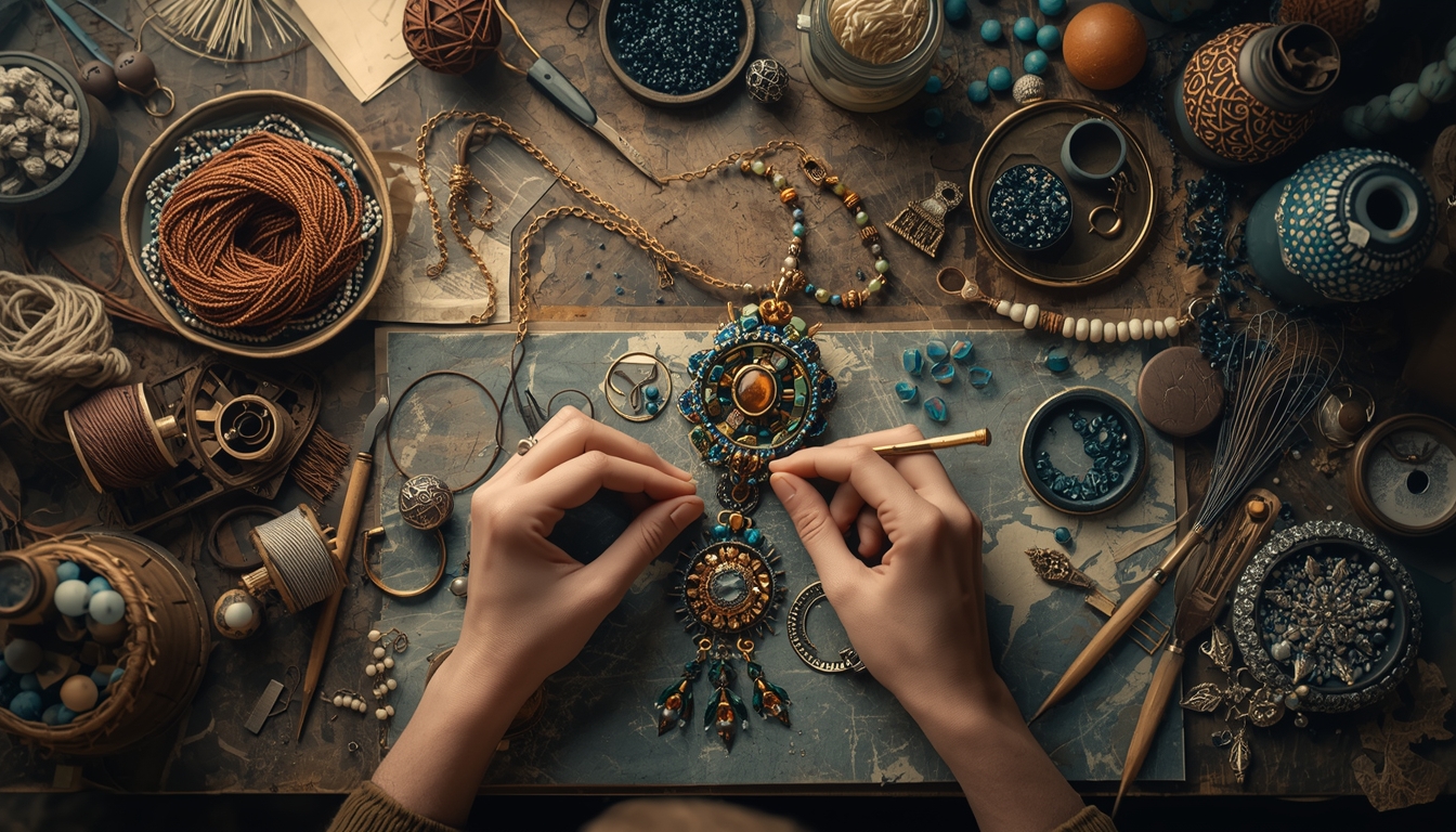 Ročno izdelovanje nakita v delavnici Smyxaronux
